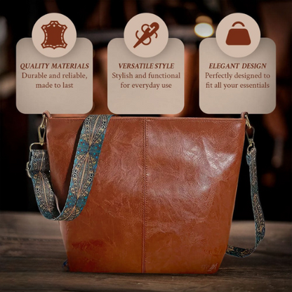 Chelsey's Vintage Charm | Leather Shoulder Bag