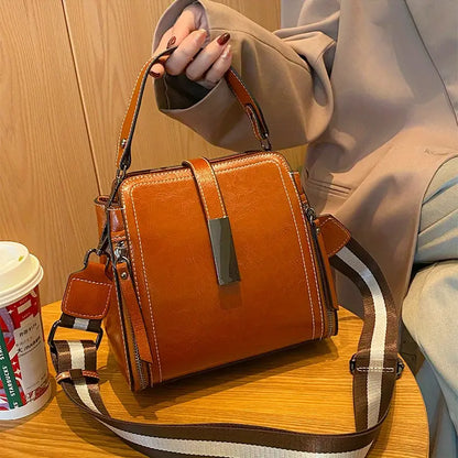 Retro Crossbody Bag with Adjustable Strap